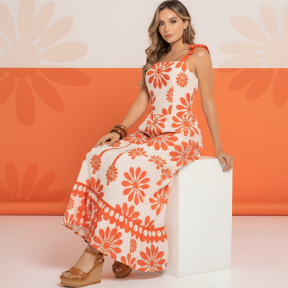 Vestido Siena Flora - Hecho en España - Diseño Exclusivo