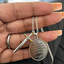 Collar de protección de Arcángel San Miguel con espada gratis