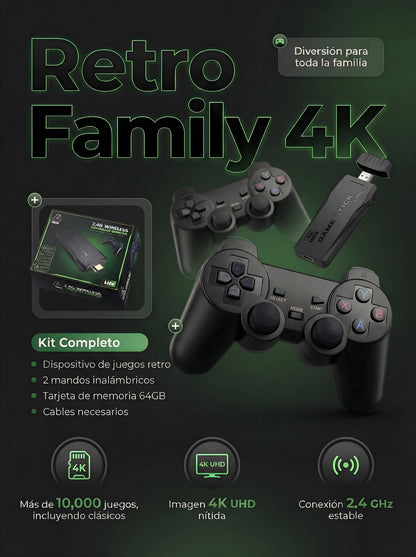 Retro Family 4K - ¡La consola que une generaciones!